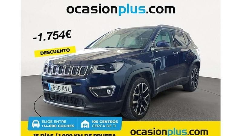 Azul Usado 2019 Jeep Compass Longitude SUV | 17.546 € (Un poco caro) - Imagen 1/4