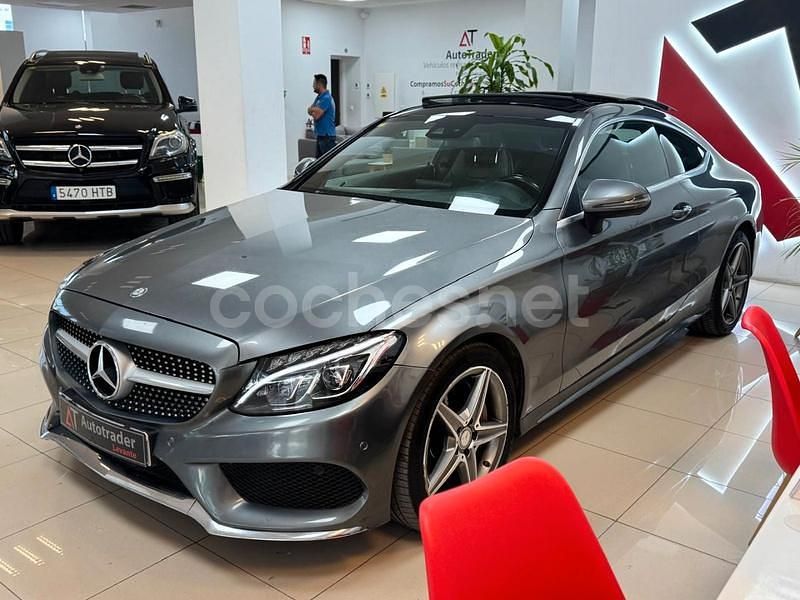 Usado Mercedes C250 AMG line 204 CV (150 kW) 2016 Gris / plata Coupe