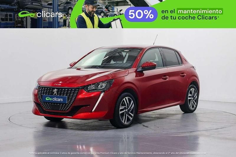 Usado Peugeot 208 Allure 102 CV (75 kW) 2021 Rojo Utilitario