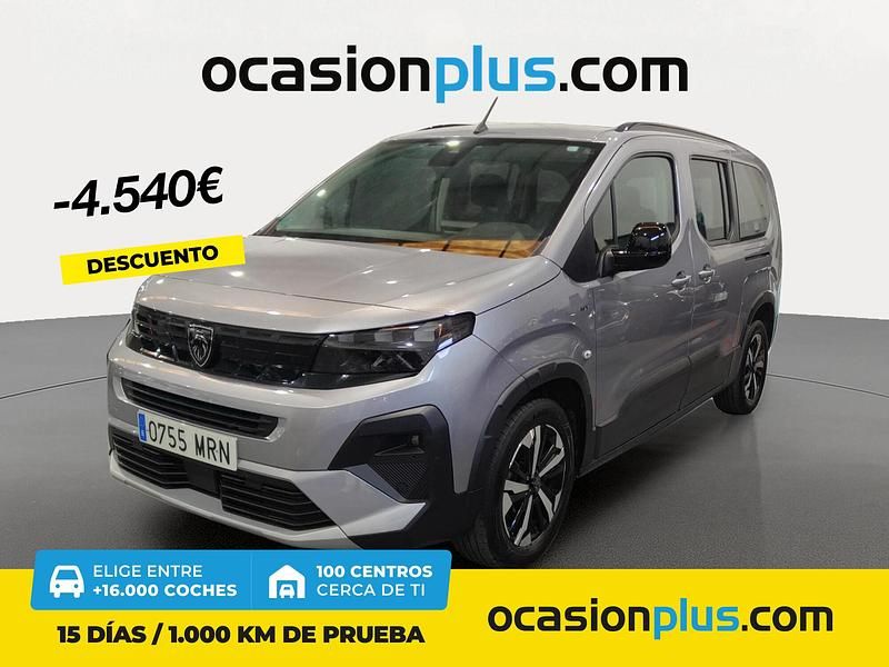 Gris Usado 2024 Peugeot Rifter GT Monovolumen | 28.390 € (Caro) - Imagen 1/4