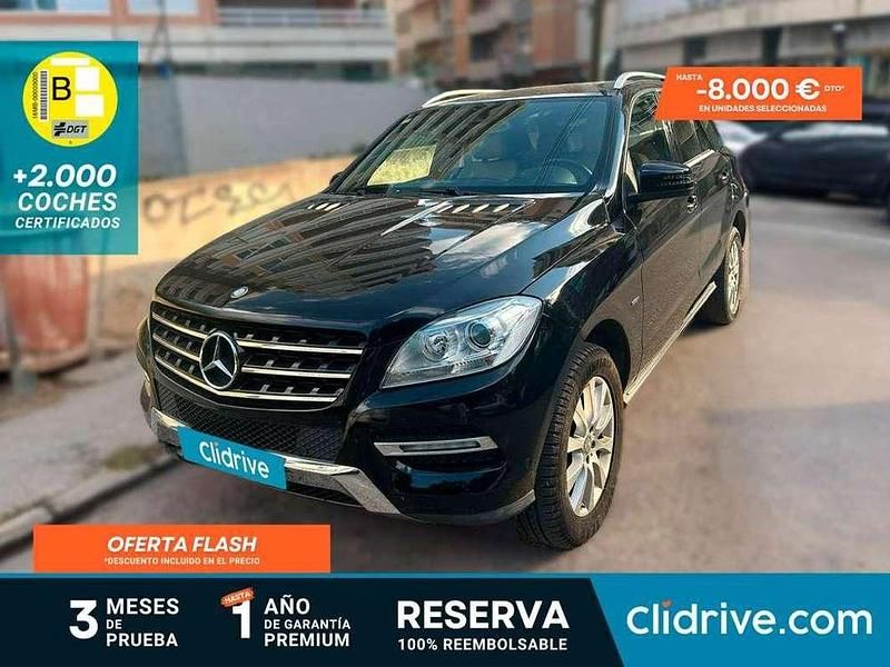 Negro Usado 2012 Mercedes ML320 SUV | 20.690 € - Imagen 1/3