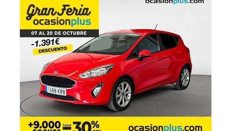 Rojo Usado 2018 Ford Fiesta Trend+ Utilitario | 11.955 € (Buen precio) - Imagen 1/4