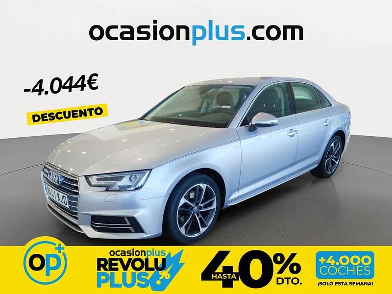 Usado Audi A4 S-Line 150 CV (110 kW) 2018 Gris Berlina