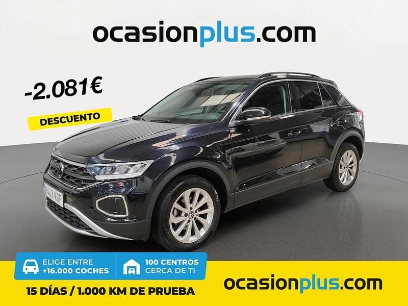 Negro Usado 2023 VW T-Roc Life SUV | 22.900 € (Precio justo) - Imagen 1/4