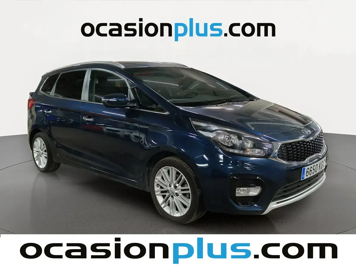 Usado Kia Carens 136 CV (100 kW) 2017 Azul Monovolumen