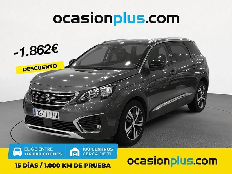 Gris Usado 2020 Peugeot 5008 Allure Monovolumen | 20.490 € (Precio justo) - Imagen 1/4