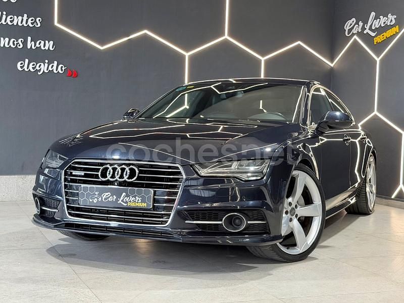 Usado Audi A7 Sportback S-Line 272 CV (200 kW) 2016 Azul Utilitario