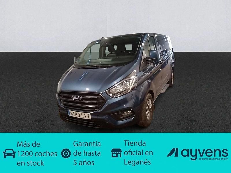 Azul Usado 2021 Ford Transit Custom Trend Familiar | 22.100 € (Super precio) - Imagen 1/4