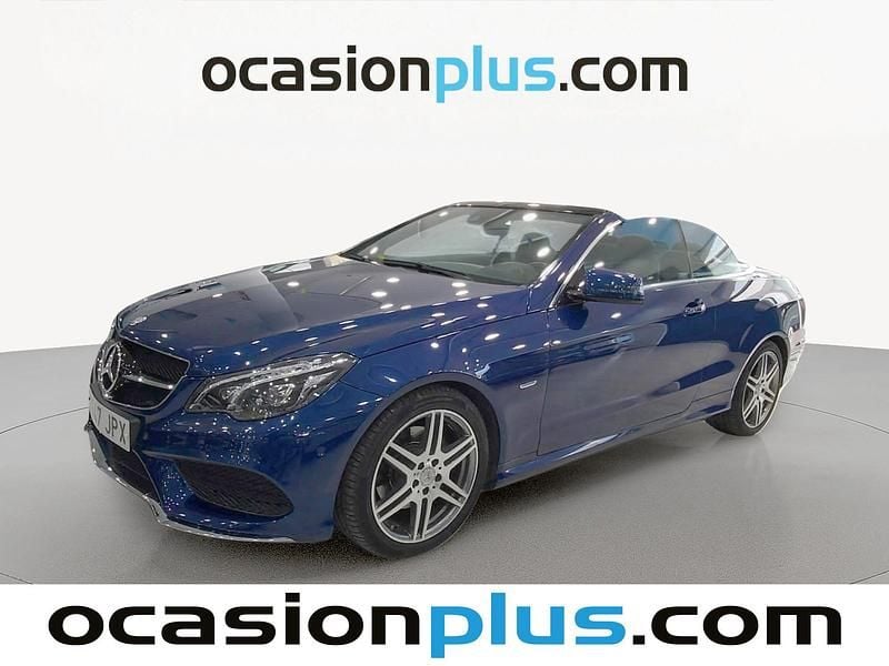 Usado Mercedes E220 AMG 170 CV (125 kW) 2016 Azul Descapotable
