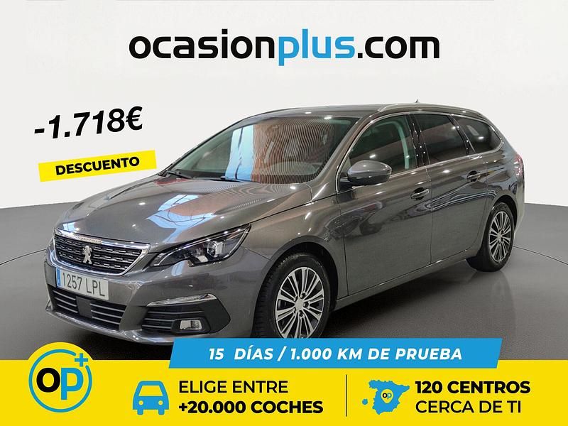 Usado Peugeot 308 Allure 130 CV (95 kW) 2021 Gris Familiar