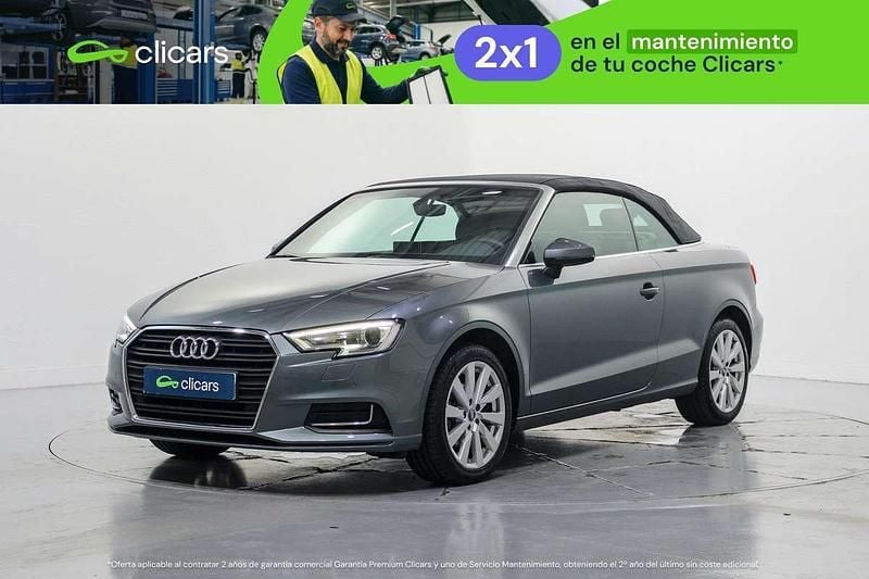 Usado Audi A3 Cabriolet Design 116 CV (85 kW) 2017 Gris Descapotable