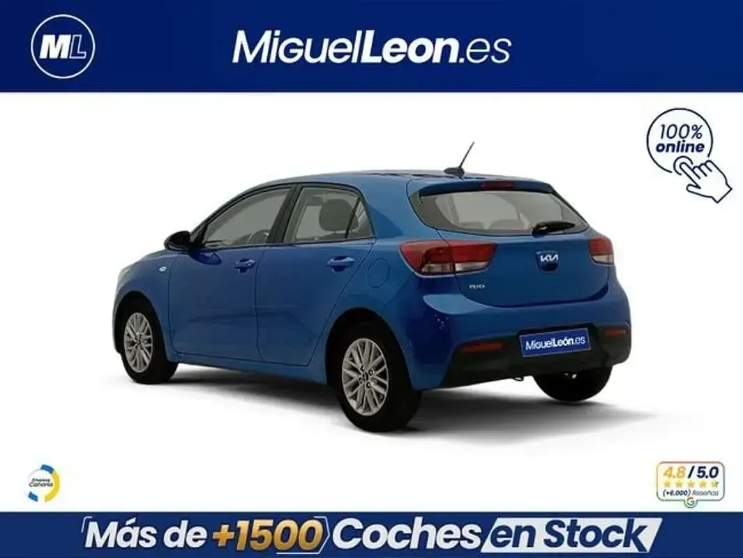 Usado Kia Rio 84 CV (61 kW) 2024 Azul Utilitario