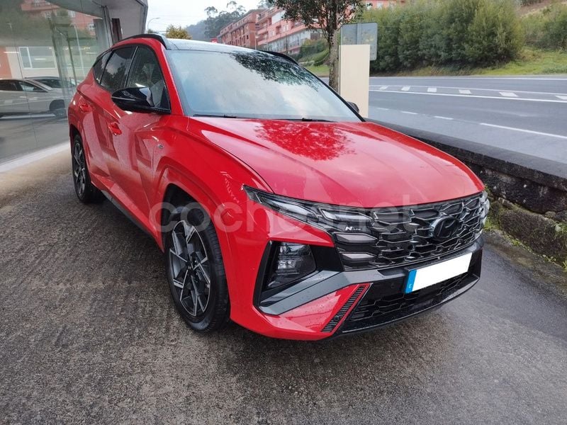 Rojo Usado 2024 Hyundai Tucson N Line SUV | 35.900 € - Imagen 1/4