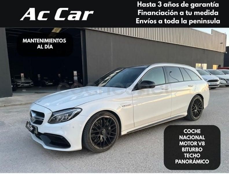 Usado Mercedes C63 AMG 476 CV (350 kW) 2016 Blanco Familiar