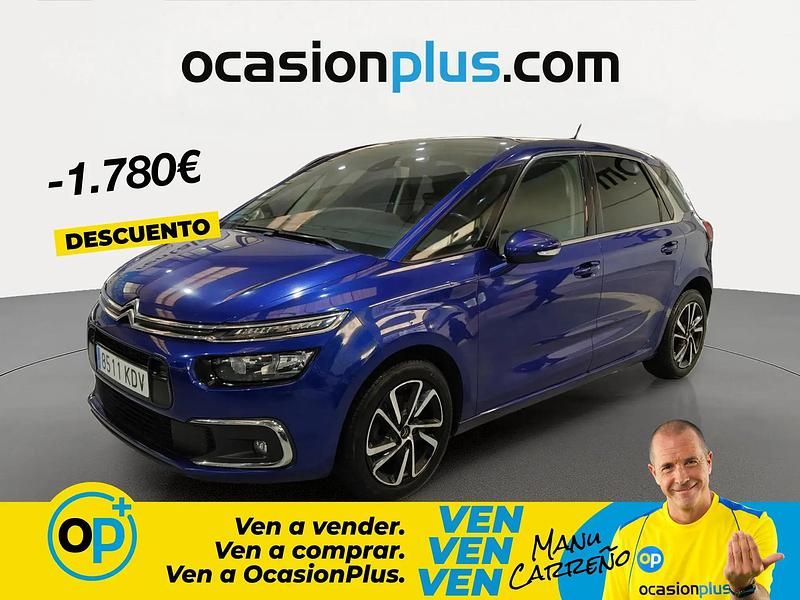 Usado Citroën C4 Feel 150 CV (110 kW) 2017 Azul Monovolumen