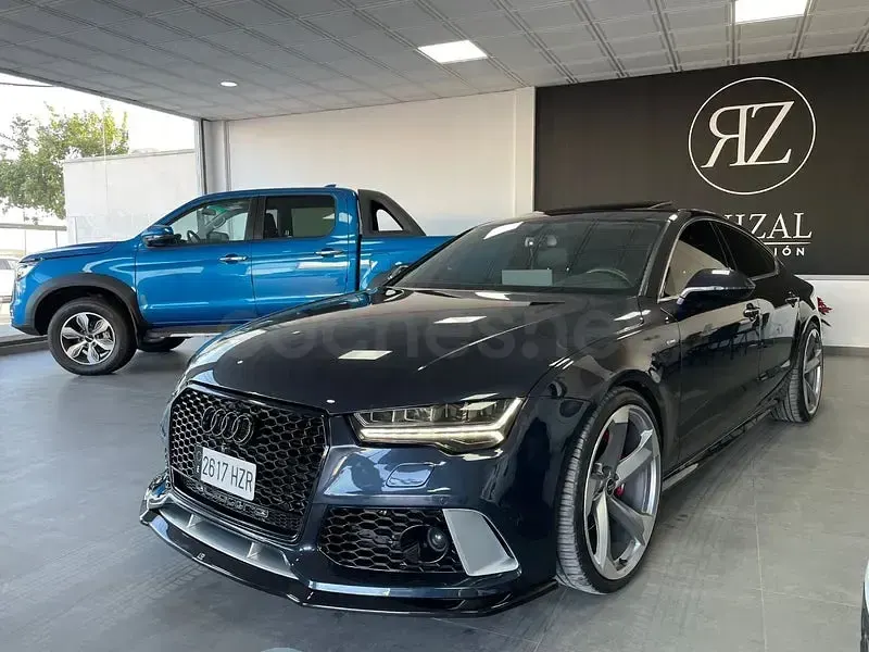Usado Audi A7 Sportback 272 CV (200 kW) 2014 Azul Utilitario