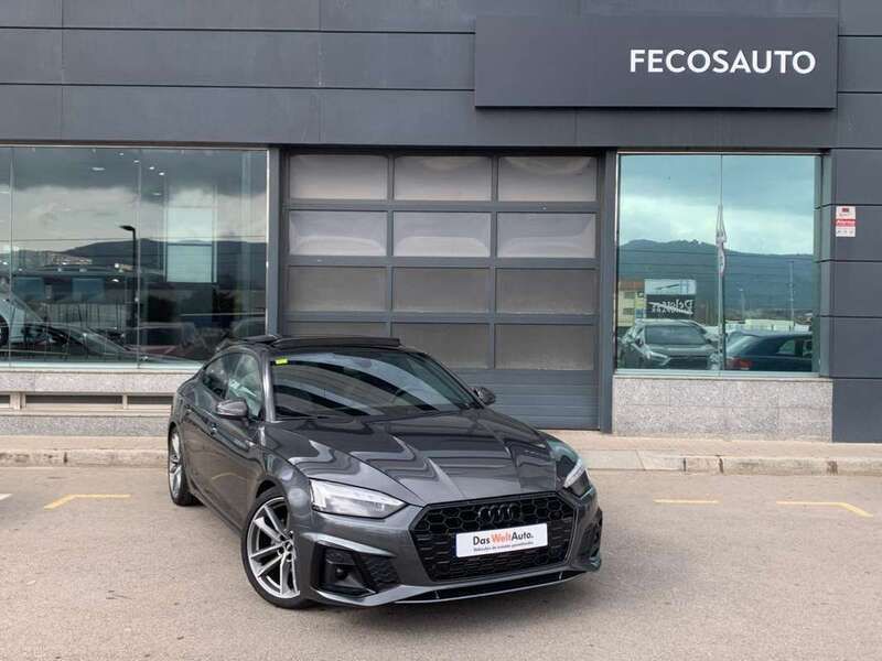 Gris Usado 2020 Audi A5 Sportback S-Line Berlina | 34.890 € (Un poco caro) - Imagen 1/4