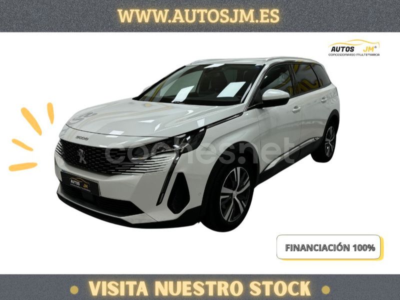 Blanco Usado 2021 Peugeot 5008 Allure Monovolumen | 23.900 € (Precio justo) - Imagen 1/4
