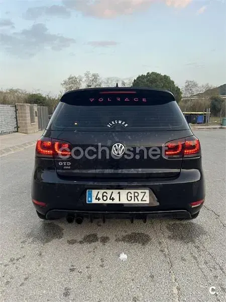 Usado VW Golf VI GTD 170 CV (125 kW) 2009 Negro Utilitario