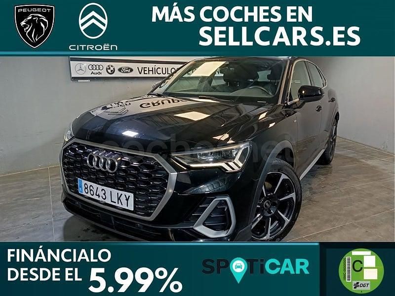 Usado Audi Q3 Sportback S-Line 150 CV (110 kW) 2020 Negro SUV