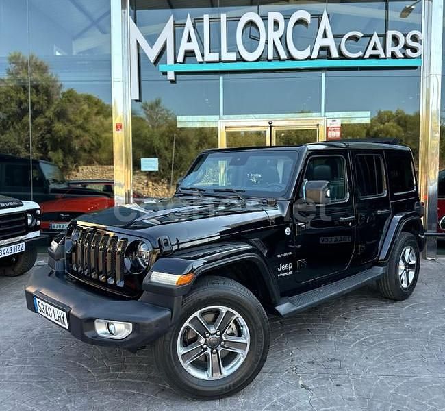 Negro Usado 2020 Jeep Wrangler Sahara SUV | 51.990 € (Precio justo) - Imagen 1/4