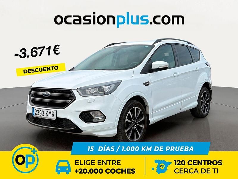 Blanco Usado 2019 Ford Kuga ST-Line SUV | 15.750 € (Precio justo) - Imagen 1/4