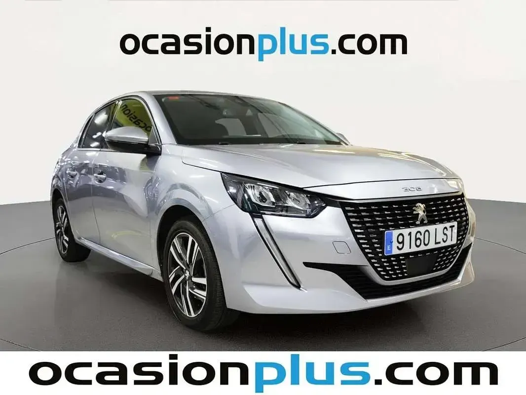 Usado Peugeot 208 Allure 102 CV (75 kW) 2021 Gris Utilitario