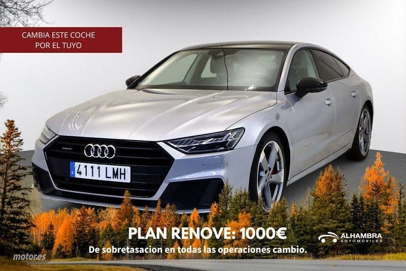 Plateado Usado 2021 Audi A7 Ambiente Coupe | 45.790 € (Precio justo) - Imagen 1/4
