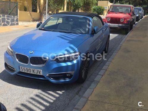 Usado BMW 218 Comfort Edition 136 CV (100 kW) 2018 Azul Descapotable