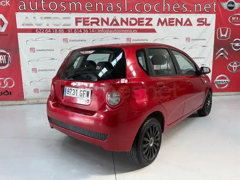 Usado Chevrolet Aveo LT 100 CV (73 kW) 2008 Rojo Berlina