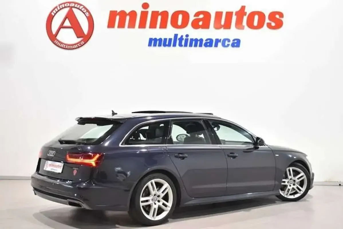 Usado Audi A6 S-Line 272 CV (200 kW) 2016 Azul Familiar