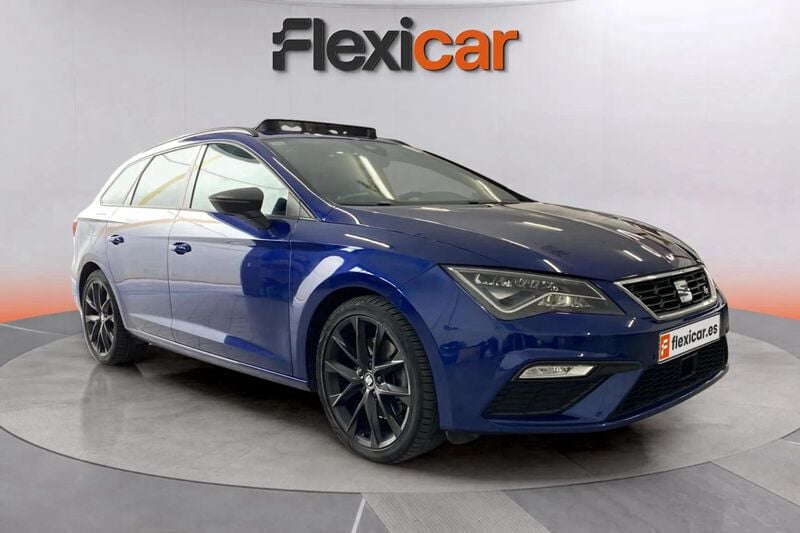 Azul Usado 2020 Seat Leon FR Familiar | 17.990 € (Precio justo) - Imagen 1/4