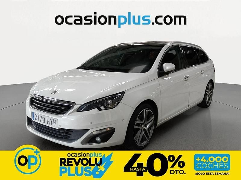 Usado Peugeot 308 Allure 150 CV (110 kW) 2014 Blanco Familiar