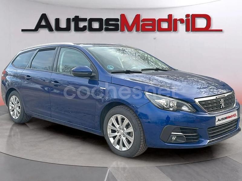 Azul Usado 2019 Peugeot 308 SW Allure Familiar | 11.490 € (Buen precio) - Imagen 1/4