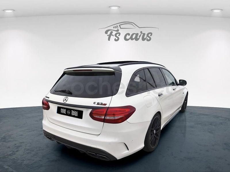 Usado Mercedes C63S AMG 510 CV (375 kW) 2017 Blanco Familiar