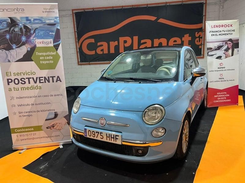 Usado Fiat 500 Lounge 85 CV (62 kW) 2011 Azul Berlina