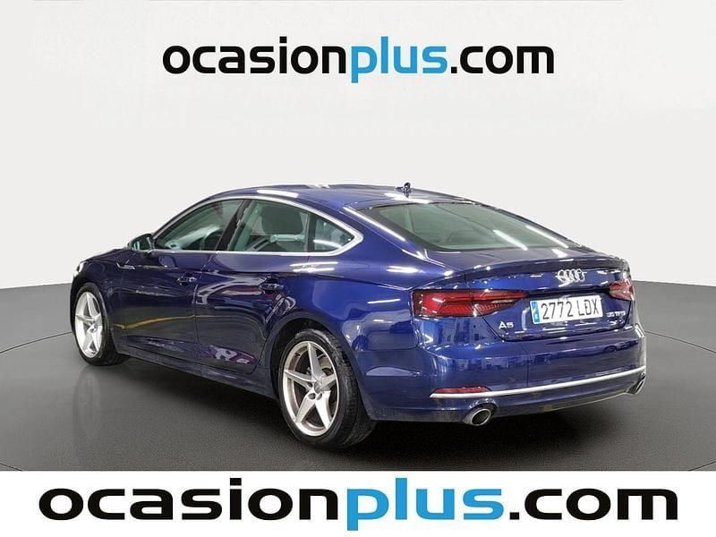 Begagnad Audi A5 Sportback Advanced 150 HK (110 kW) 2020 Blå Halvkombi