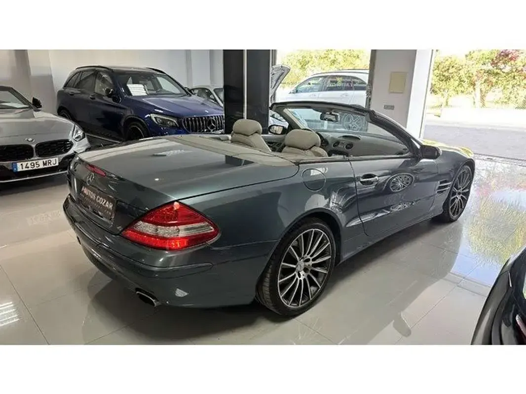 Usado Mercedes SL43 AMG AMG 272 CV (200 kW) 2007 Azul Descapotable