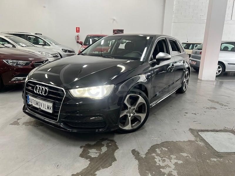Usado Audi A3 S-Line 184 CV (135 kW) 2015 Negro Berlina
