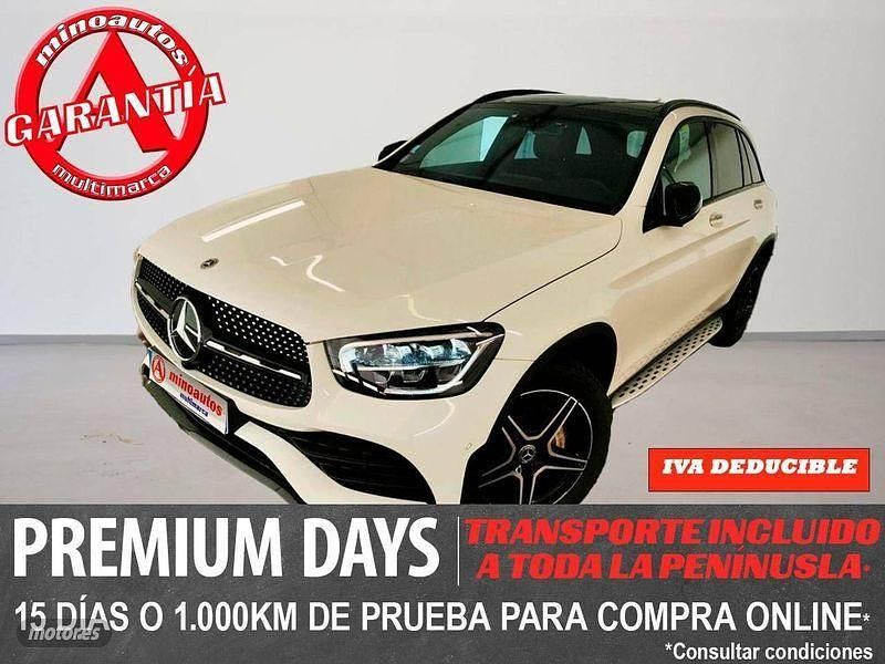 Blanco Usado 2022 Mercedes GLC300 AMG line SUV | 40.890 € (Buen precio) - Imagen 1/4
