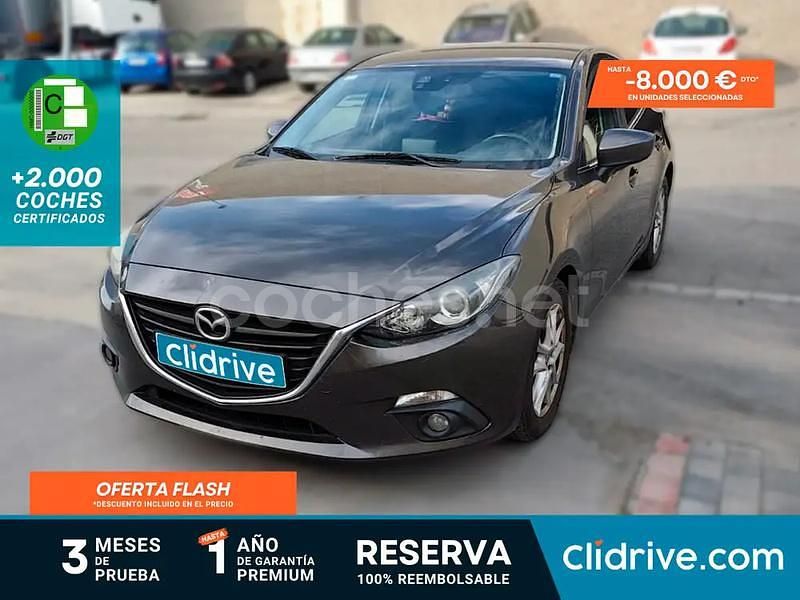 Gris / plata Usado 2015 Mazda 3 Style Berlina | 12.990 € (Un poco caro) - Imagen 1/3