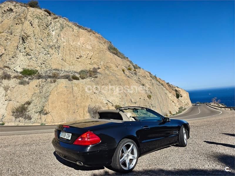 Usado Mercedes SL500 306 CV (225 kW) 2002 Negro Descapotable