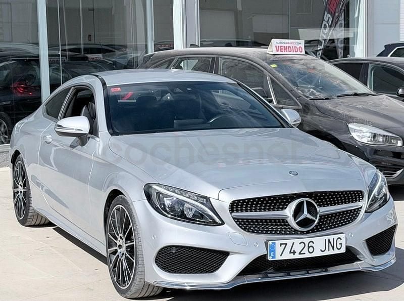 Usado Mercedes C220 170 CV (125 kW) 2016 Gris / plata Coupe