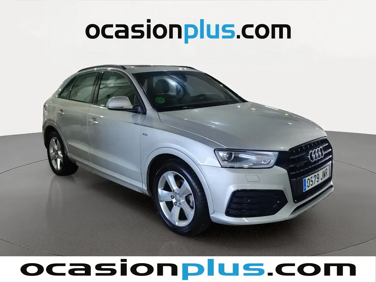 Usado Audi Q3 Sport 180 CV (132 kW) 2016 Gris plata SUV