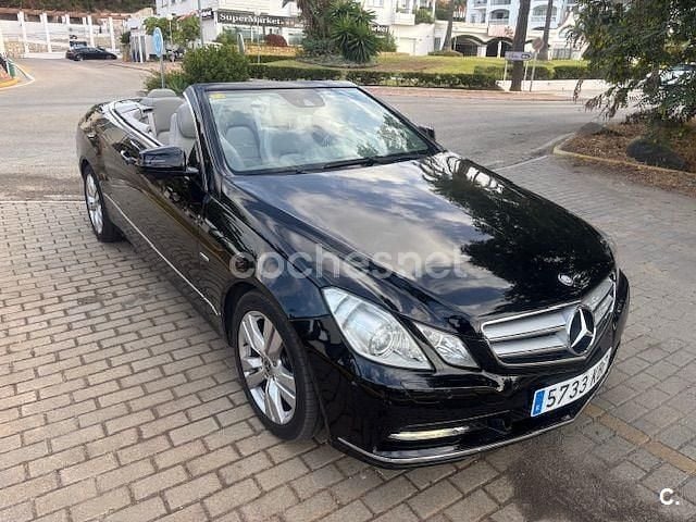 Negro Usado 2012 Mercedes E250 Avantgarde Descapotable | 18.500 € (Caro) - Imagen 1/4