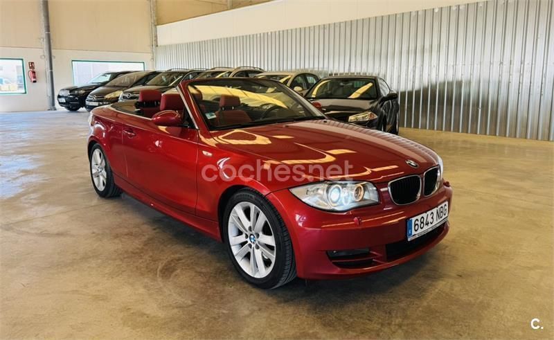 Rojo Usado 2009 BMW 123 Cabriolet Descapotable | 8999 € - Imagen 1/4