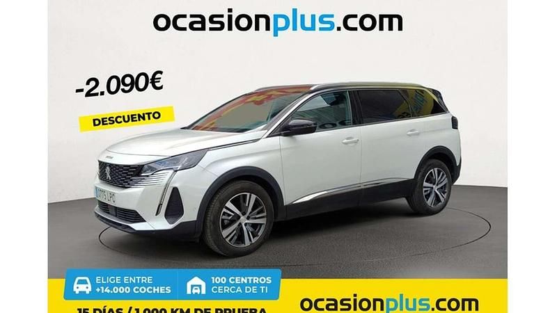 Blanco Usado 2021 Peugeot 5008 Allure Monovolumen | 20.900 € (Precio justo) - Imagen 1/4