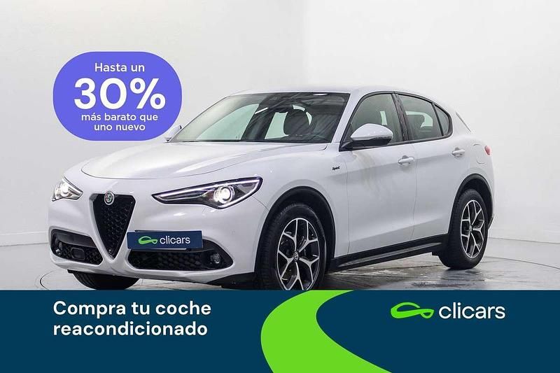 Blanco Usado 2021 Alfa Romeo Stelvio Sprint SUV | 23.690 € (Super precio) - Imagen 1/4