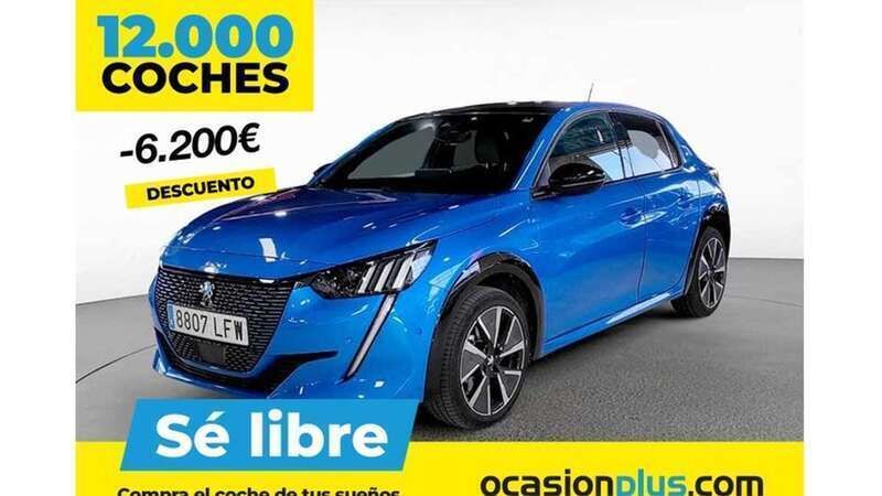 Azul Usado 2020 Peugeot e-208 GT Utilitario | 16.546 € (Precio justo) - Imagen 1/4