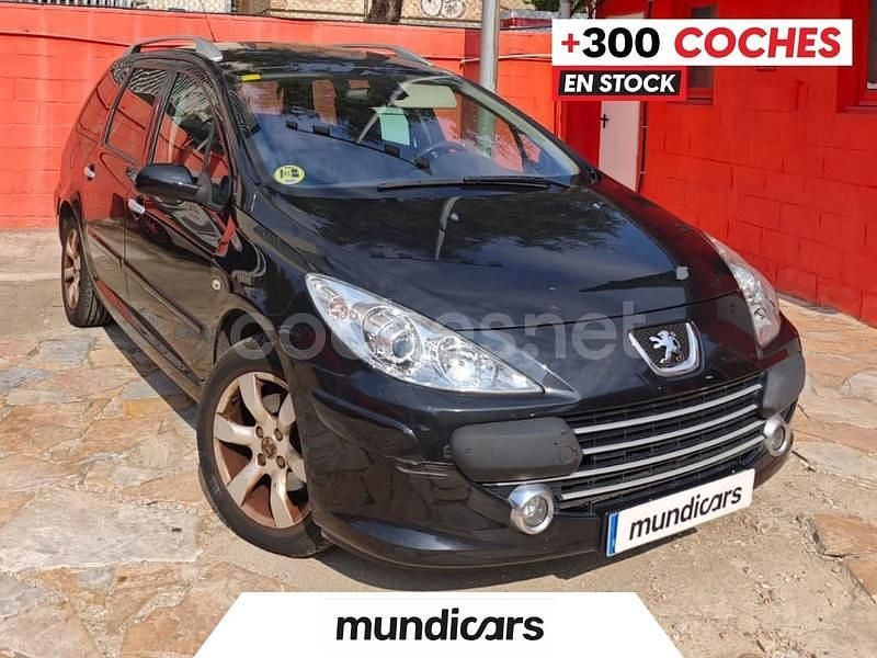 Negro Usado 2007 Peugeot 307 Familiar | 3490 € (Precio justo) - Imagen 1/4